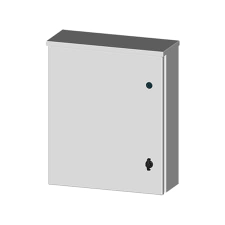 Dwyer Instruments Electrical Enclosures, 24 in H, 24 in W, NEMA 3R, Carbon Steel A-CSE-D-24